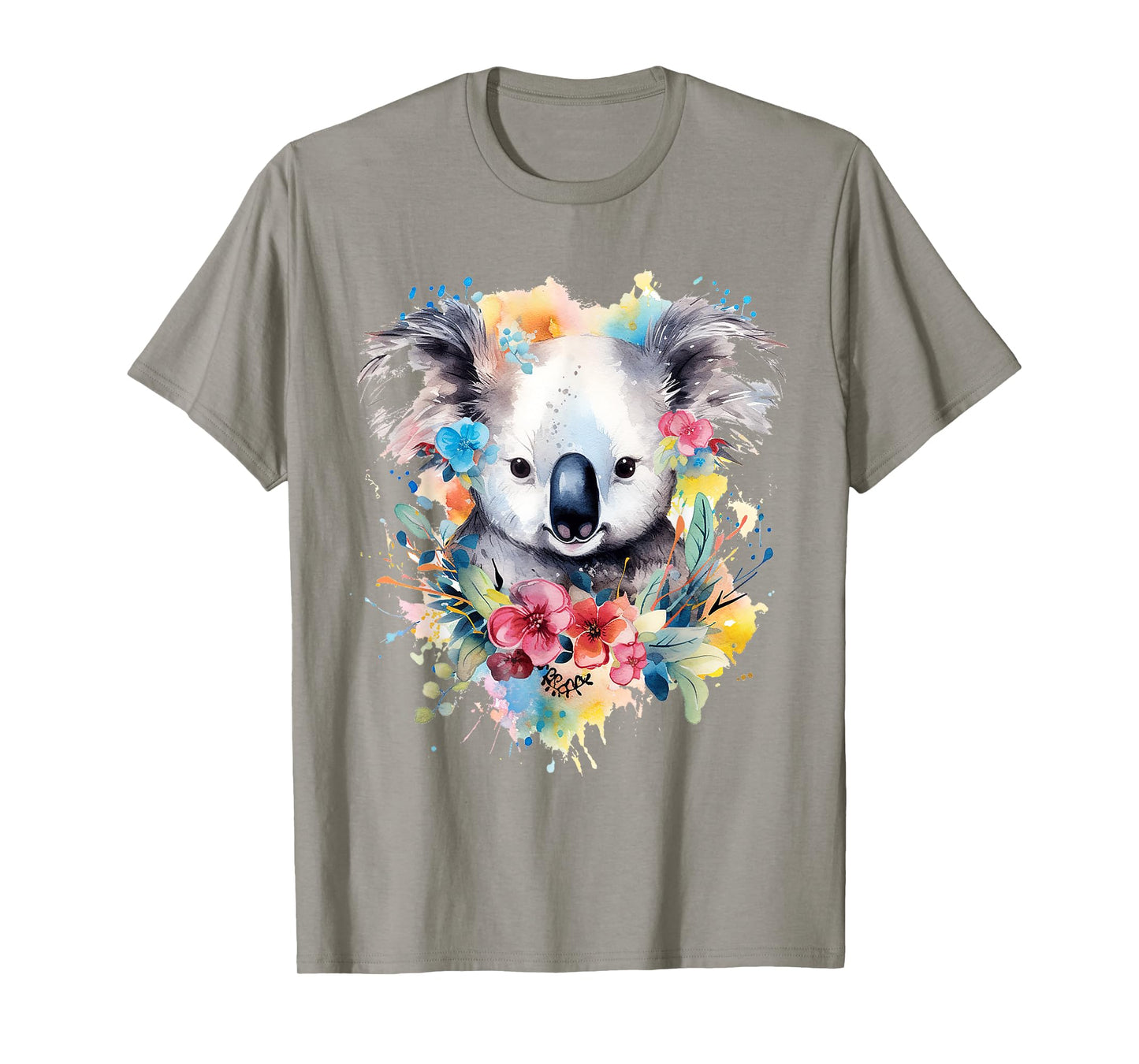 Koala Animal Colorful Motif Painting Art Abstract Koala T-Shirt