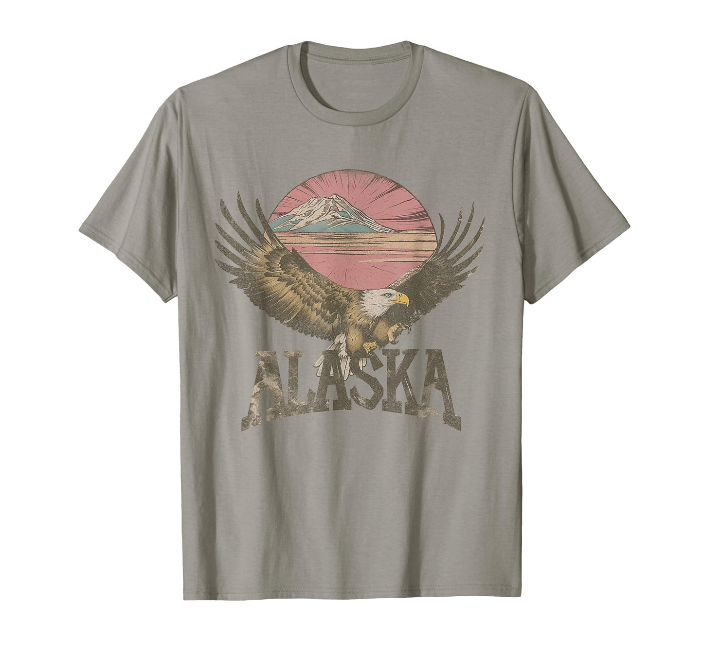 Alaska - Eagle Vintage 60s 70s 80s Men Women Kids Retro T-Shirt