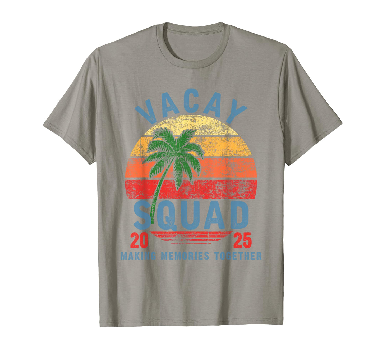 Vacay Squad 2025 Summer Vacation Family Friends Trip Palm T-Shirt