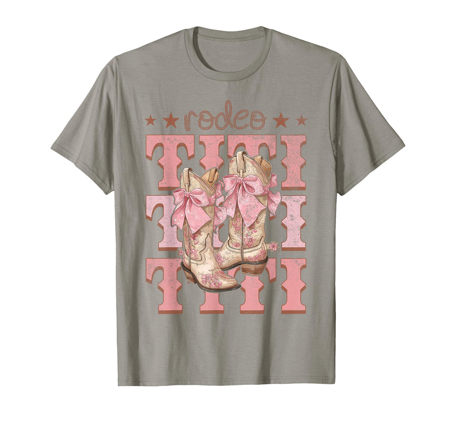 Rodeo Titi Pink Boots Coquette Cow-Girl Birthday Party T-Shirt