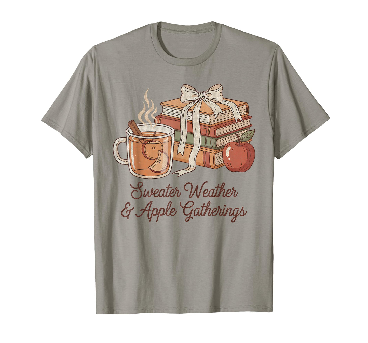 Sweater Weather and Apple Gatherings Vintage Fall Picking T-Shirt