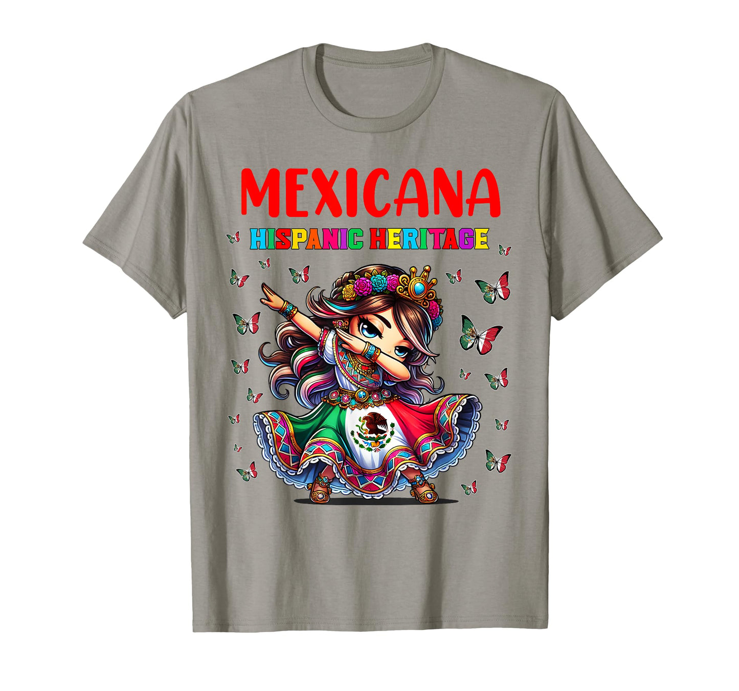 Mexicana Hispanic Heritage Dress for Kids T-Shirt