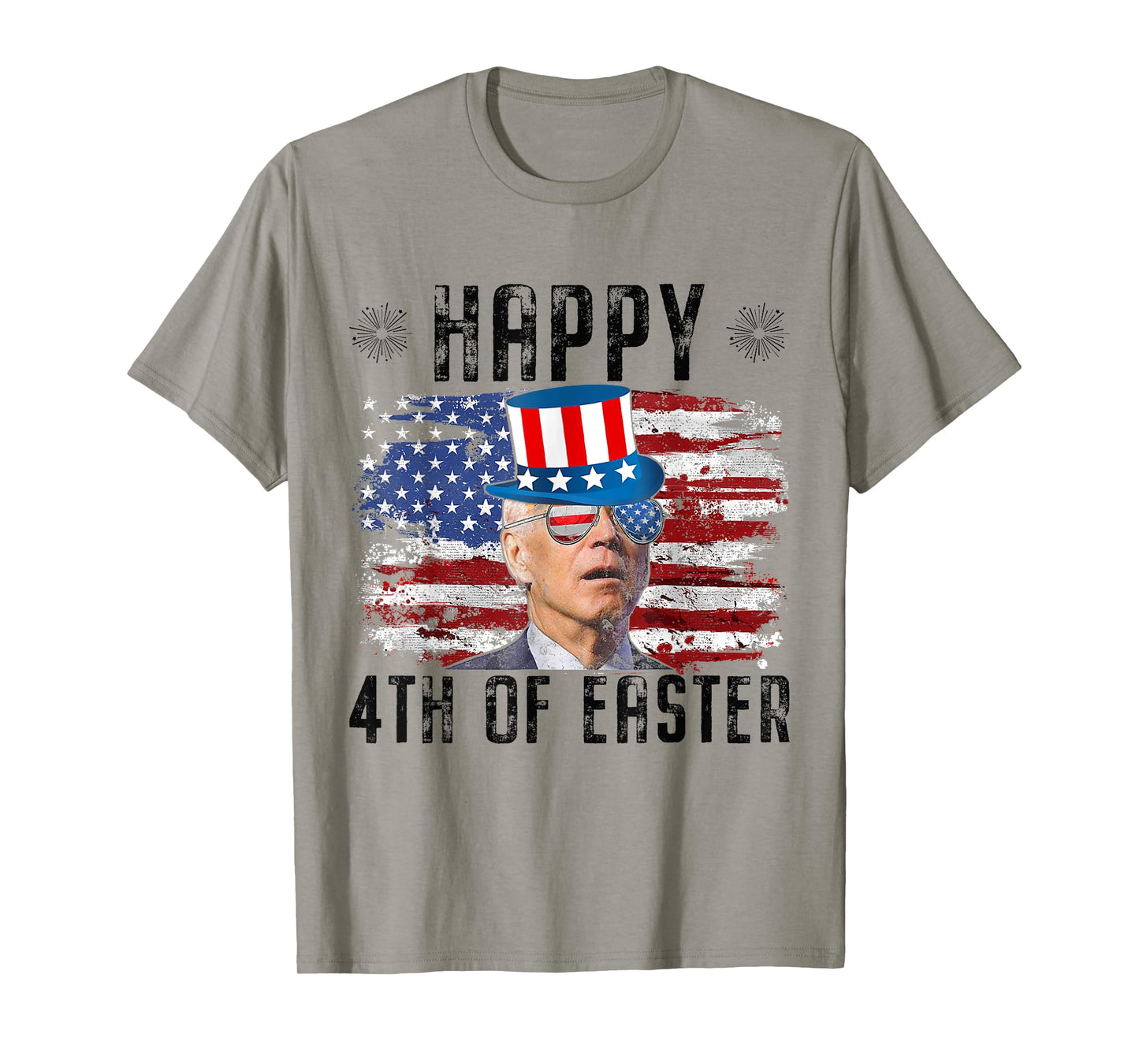 Joe Biden 4th Of July Happy Easter 4th Of July US Flag Men T-Shirt