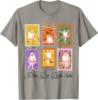 Pas de BOO-rée Ghost Ballet Dancer Halloween Dance Teacher T-Shirt