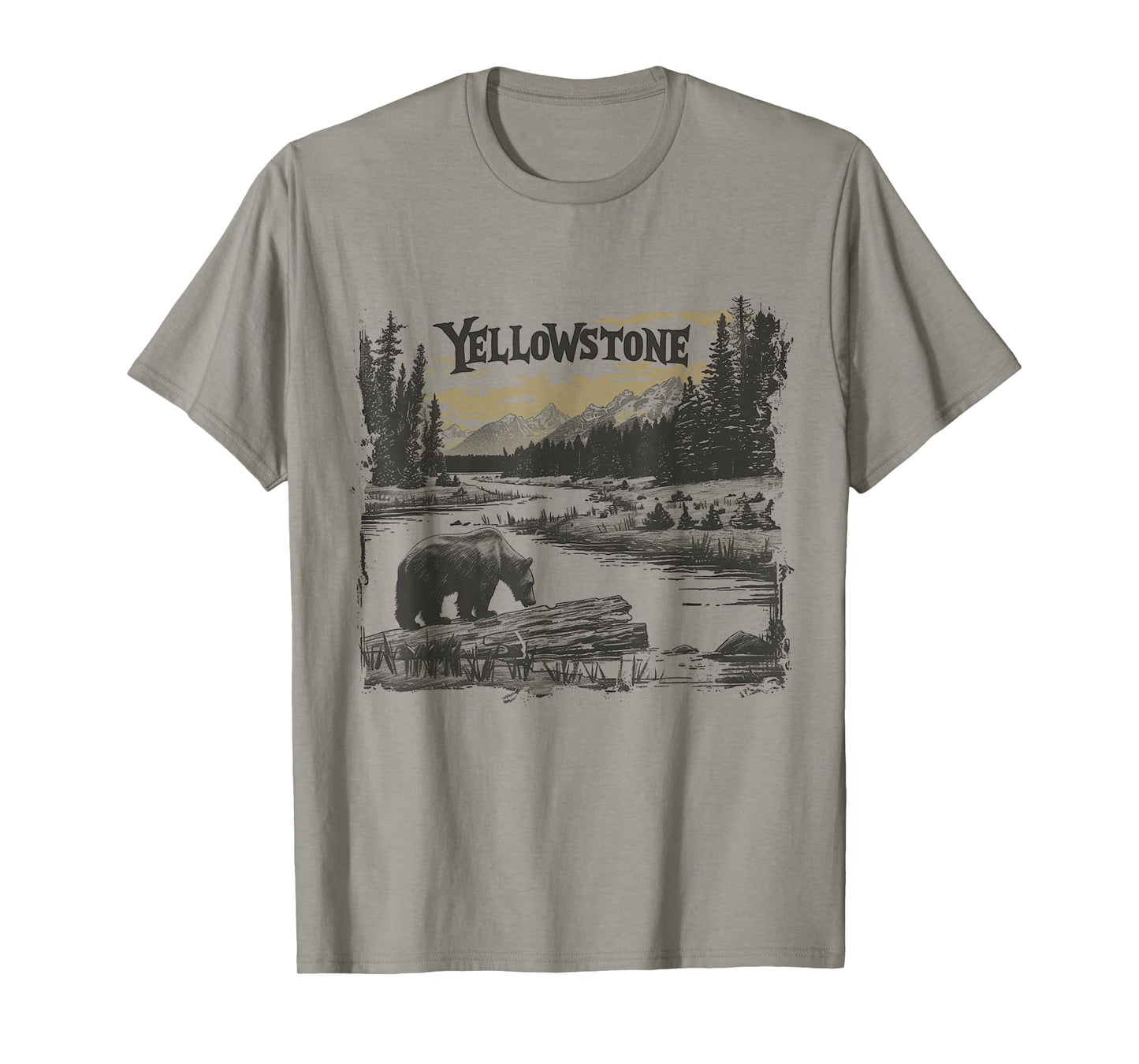 Yellowstone - US National Park Vintage Men Women Kids Retro T-Shirt