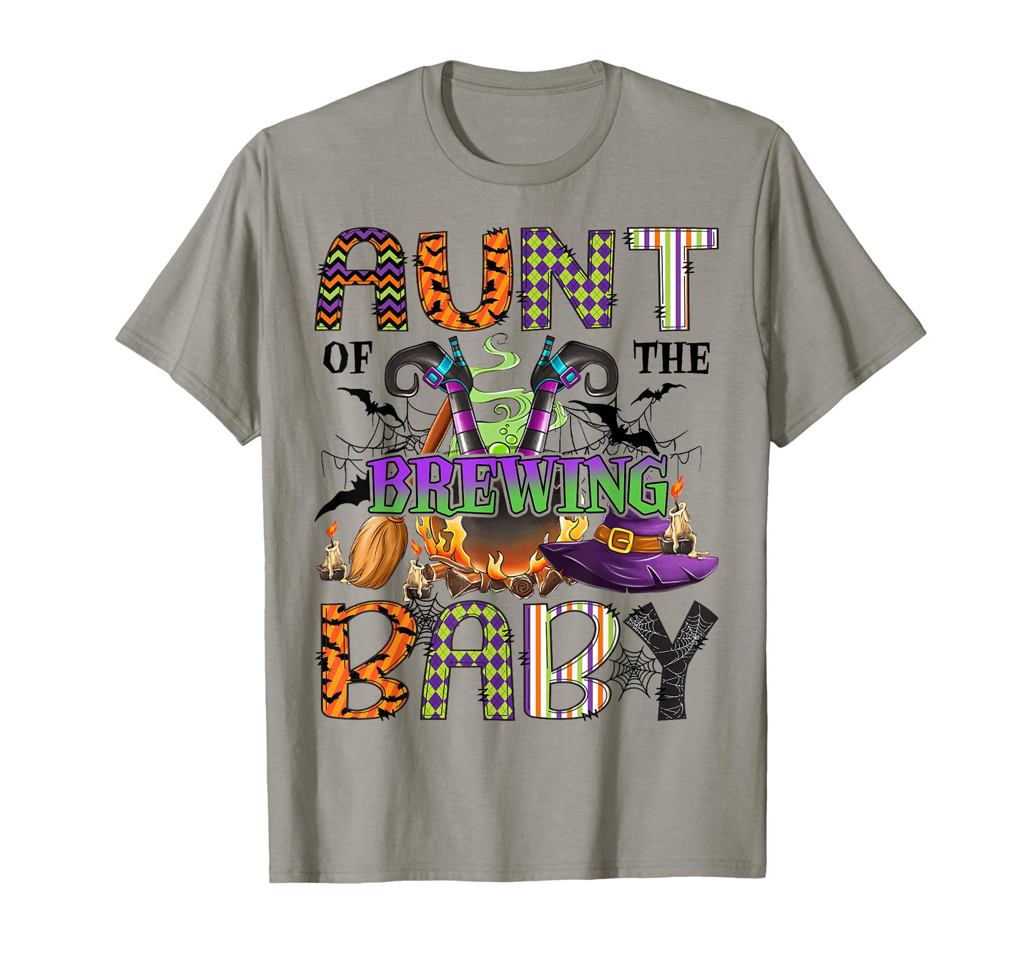 Aunt of Brewing Baby Halloween One Spooky Aunt T-Shirt