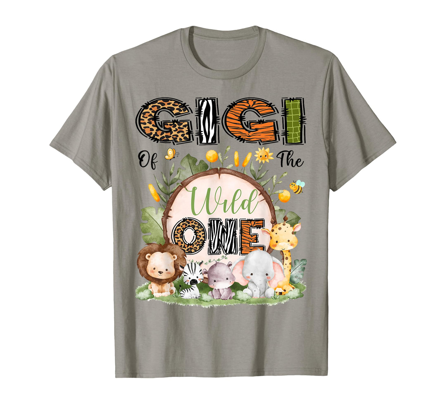 Gigi Of The Wild One 1St Birthday Boy Safari Jungle T-Shirt