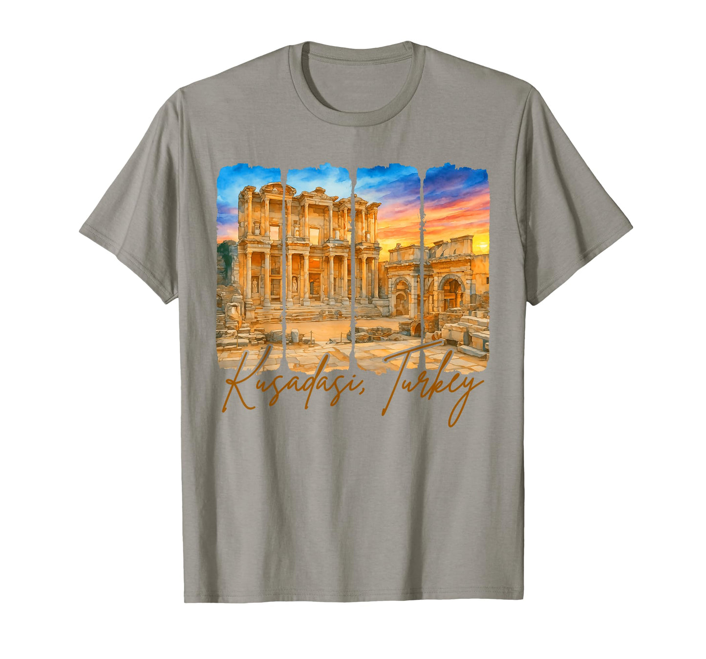 Kusadasi Turkey Traveling Trip Brushstroke Kusadasi Souvenir T-Shirt