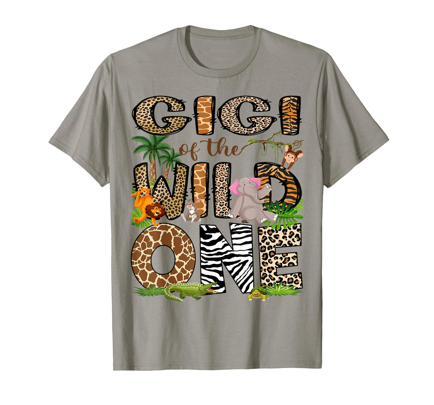Gigi Of The Birthday Wild One 1St Birthday Safari T-Shirt