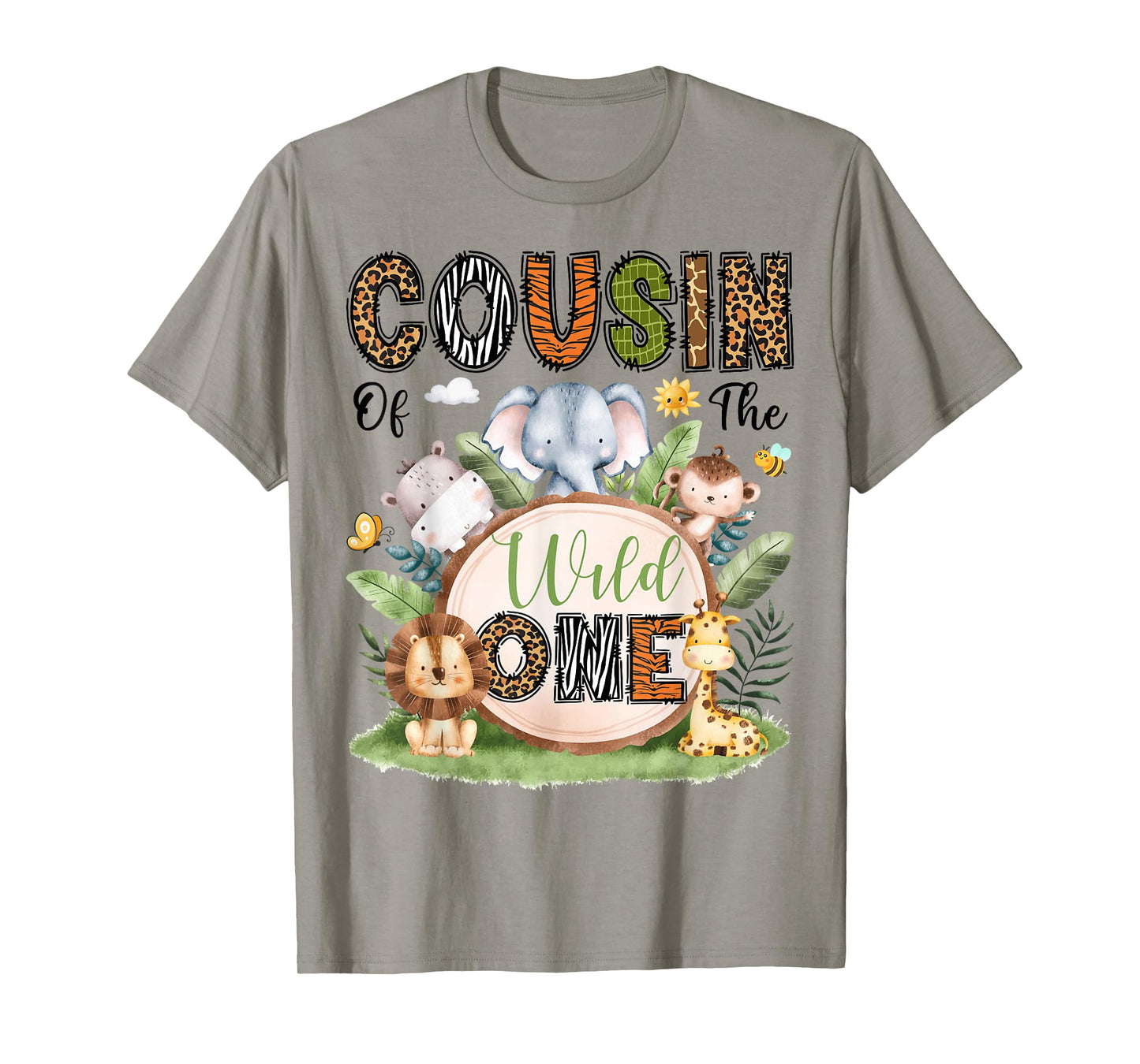 Cousin Of The Wild One First Birthday Boy Safari Jungle T-Shirt