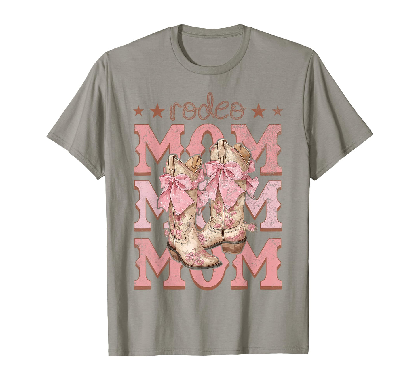Rodeo Mom Pink Boots Coquette Cow-Girl Birthday Party T-Shirt