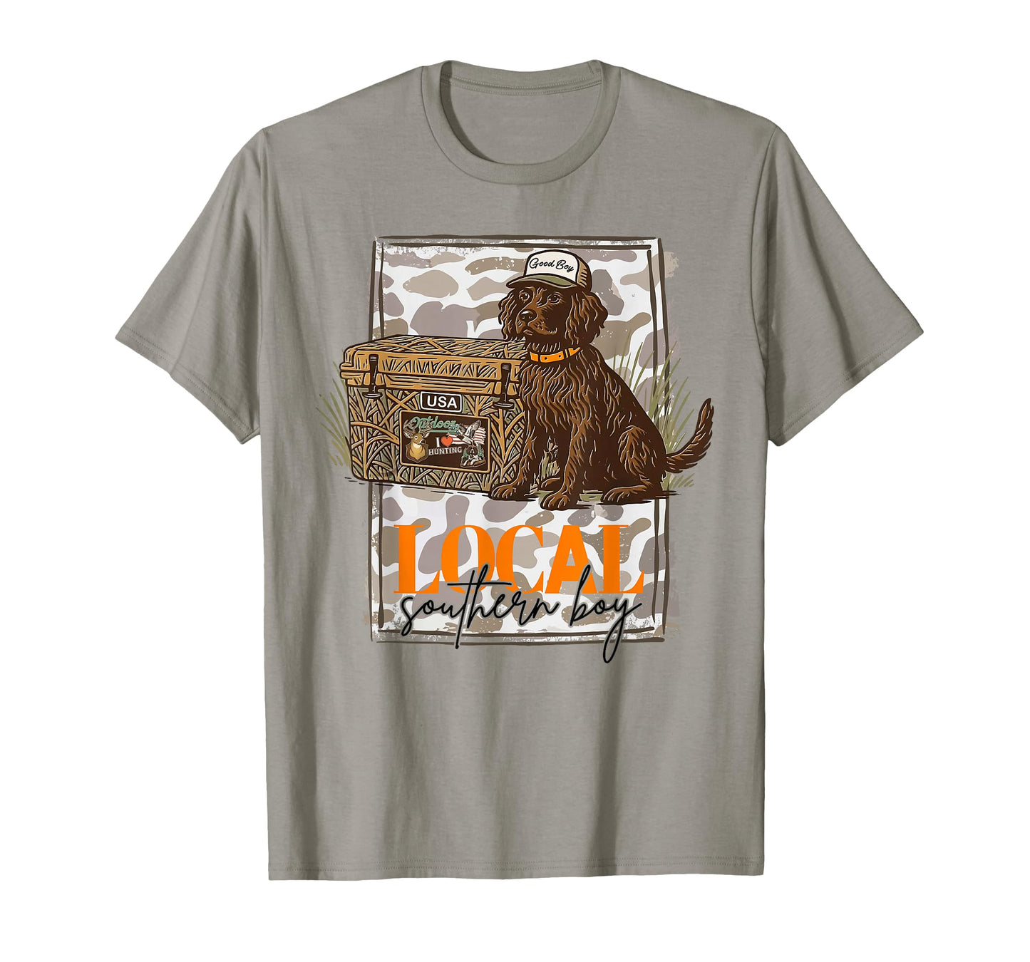 Local Southern Boy Boykin Spaniel Dog Duck Hunting Outdoor T-Shirt