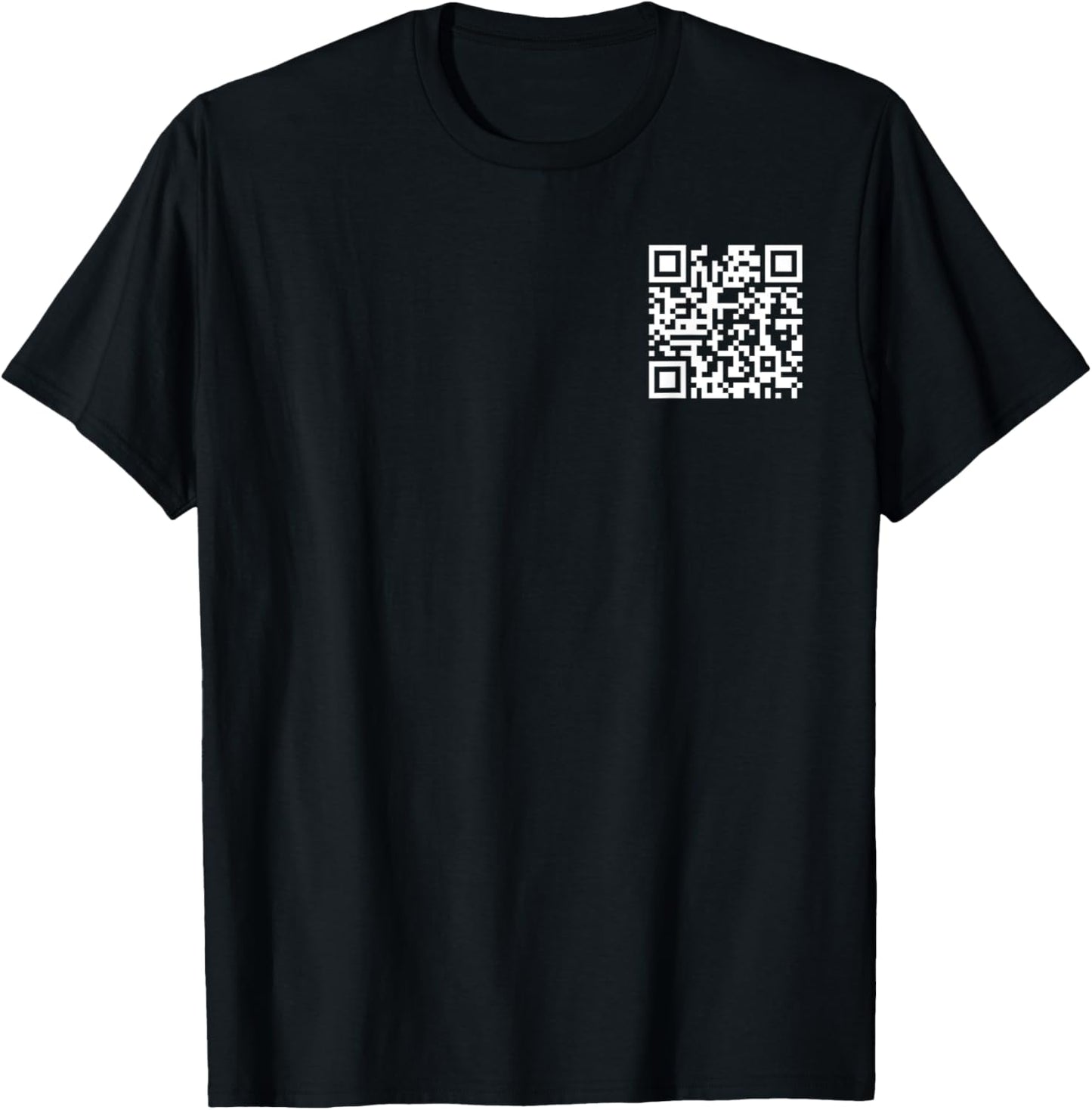 (2 SIDES) Funny QR Fck You Code Middle Finger Saying Quote T-Shirt