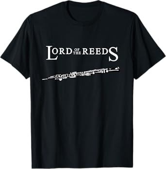 Lord of the Reeds Funny Oboe Oboist Funny Music Teacher Men Women Girls Kids T-Shirt