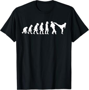 Funny Human Taekwondo Fighter Evolution Korean Sparring T-Shirt