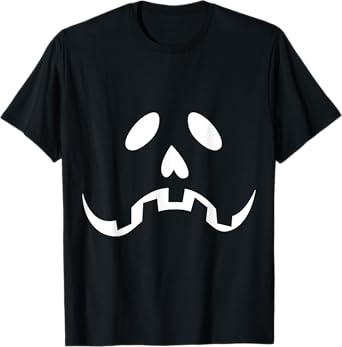 Jack O Lantern Halloween Costume Funny Pumpkin Face T-Shirt