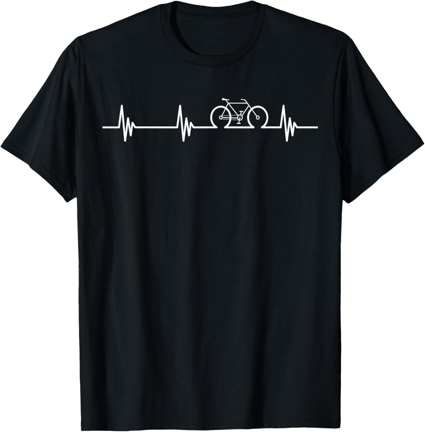 Cycling Heartbeat T-Shirt- Bicycle Love Biking Shirt Gifts T-Shirt