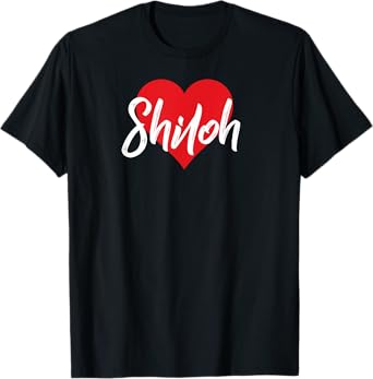 I Love Shiloh First Name Tshirt I Heart Named T-Shirt