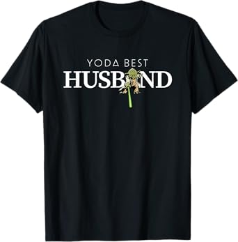 Star Wars Yoda Best Husband Lightsaber Birthday Anniversary T-Shirt