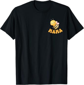 Mama Bee Cute Beekeeping Birthday Party Matching Family Mom T-Shirt