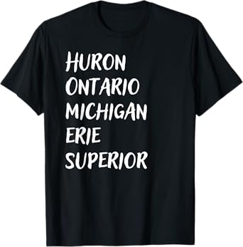 The Great Lakes HOMES Michigan Gift Vintage T-Shirt