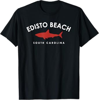Edisto Beach South Carolina Shark Souvenir Mens womens kids T-Shirt