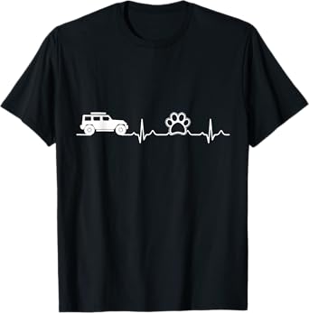 Offroad Driving and Dogs Paw shirt for Men Woman, 4x4 4WD T-Shirt