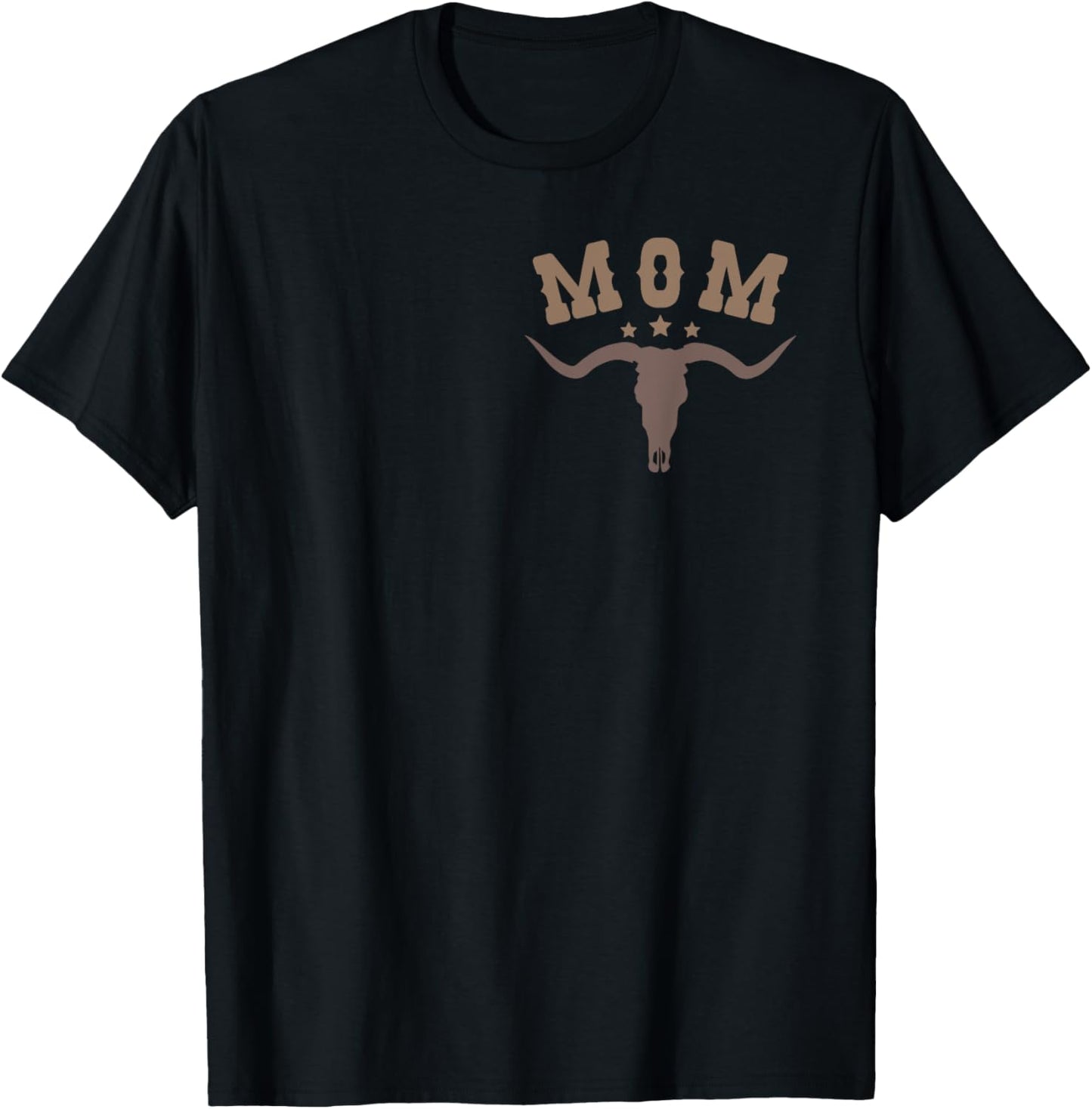 Mom Skull Highland Cow Boy Western Rodeo Family Matching T-Shirt