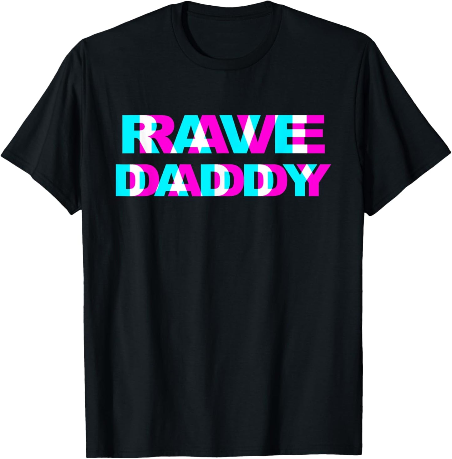 Rave Daddy EDM Music Festival Father Optical Illusion Trippy T-Shirt