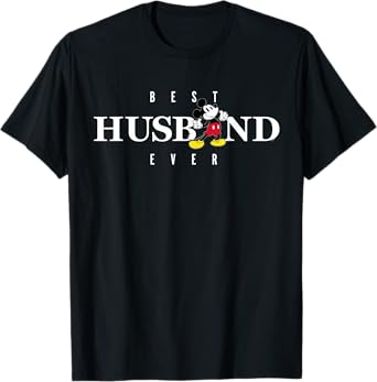 Disney Mickey Mouse Thumbs Up Best Husband Ever Family T-Shirt