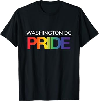 WASHINGTON DC Pride LGBTQ Rainbow T-Shirt
