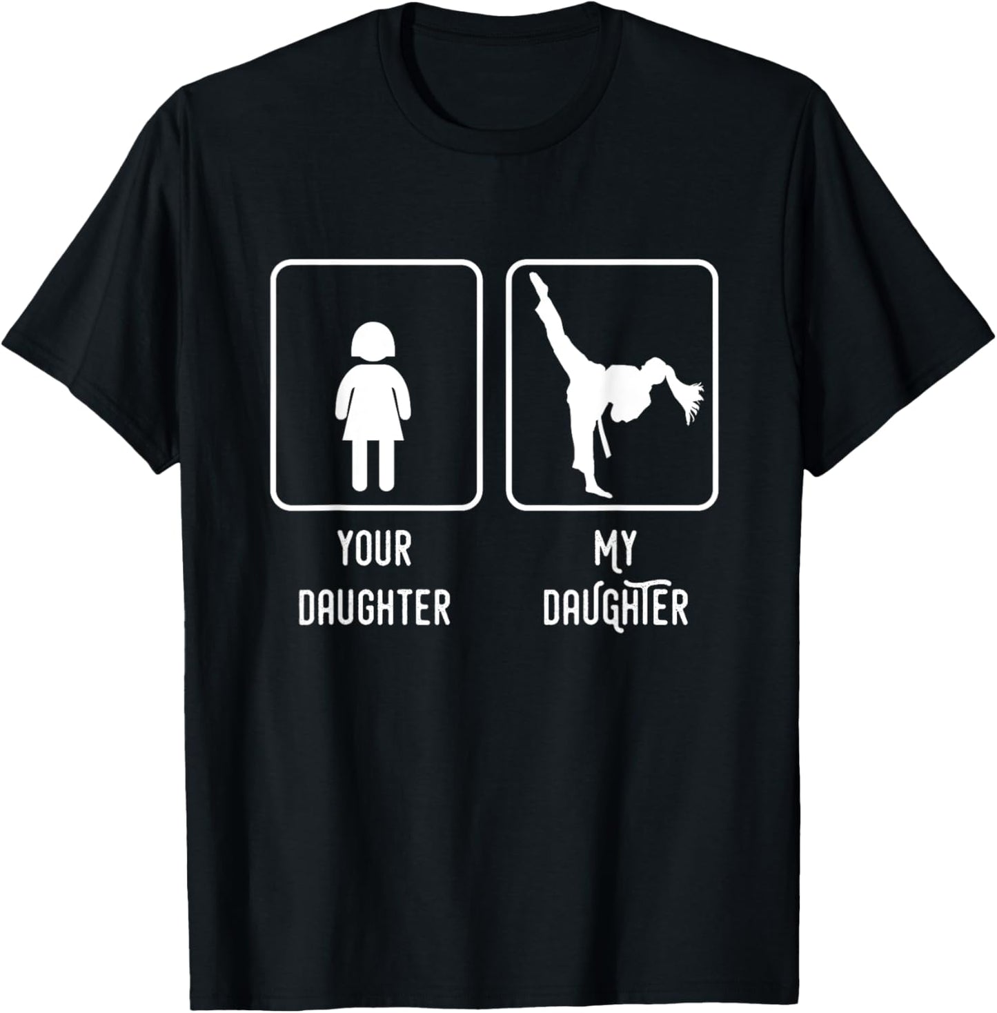 Taekwondo Daughter T-Shirt Martial Arts Girl Mom and Dad Tee T-Shirt