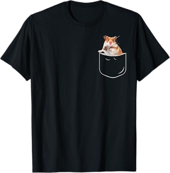 Pocket Hamster Shirt, Funny Hamster In Pocket Gift Tshirt T-Shirt