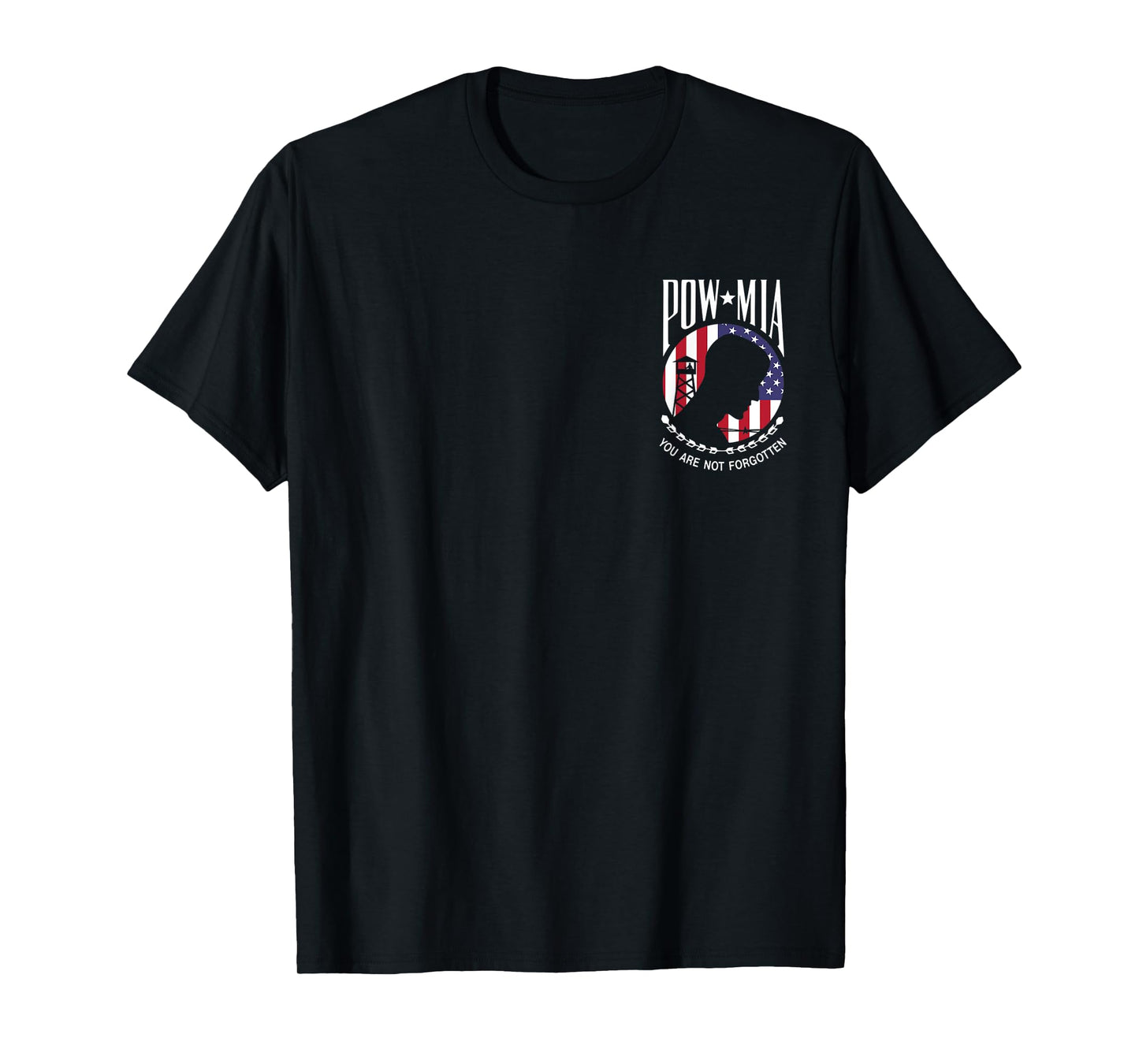 (2side) Pow Mia USA Flag You Are Not Forgotten T-Shirt