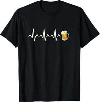 Beer Heartbeat Beer Lover T-Shirt