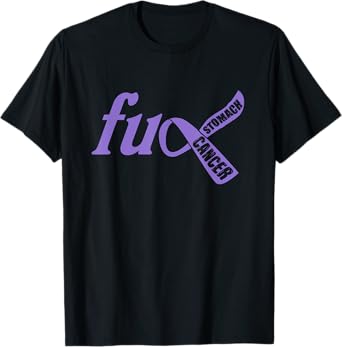 Funny Fuck Stomach Cancer Awareness Ribbon Gifts T-Shirt