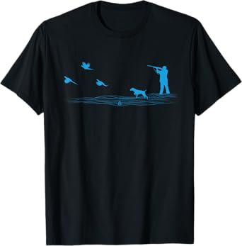 Flying Pheasant Graphic Upland Bird Hunter Dog Hunting T-Shirt