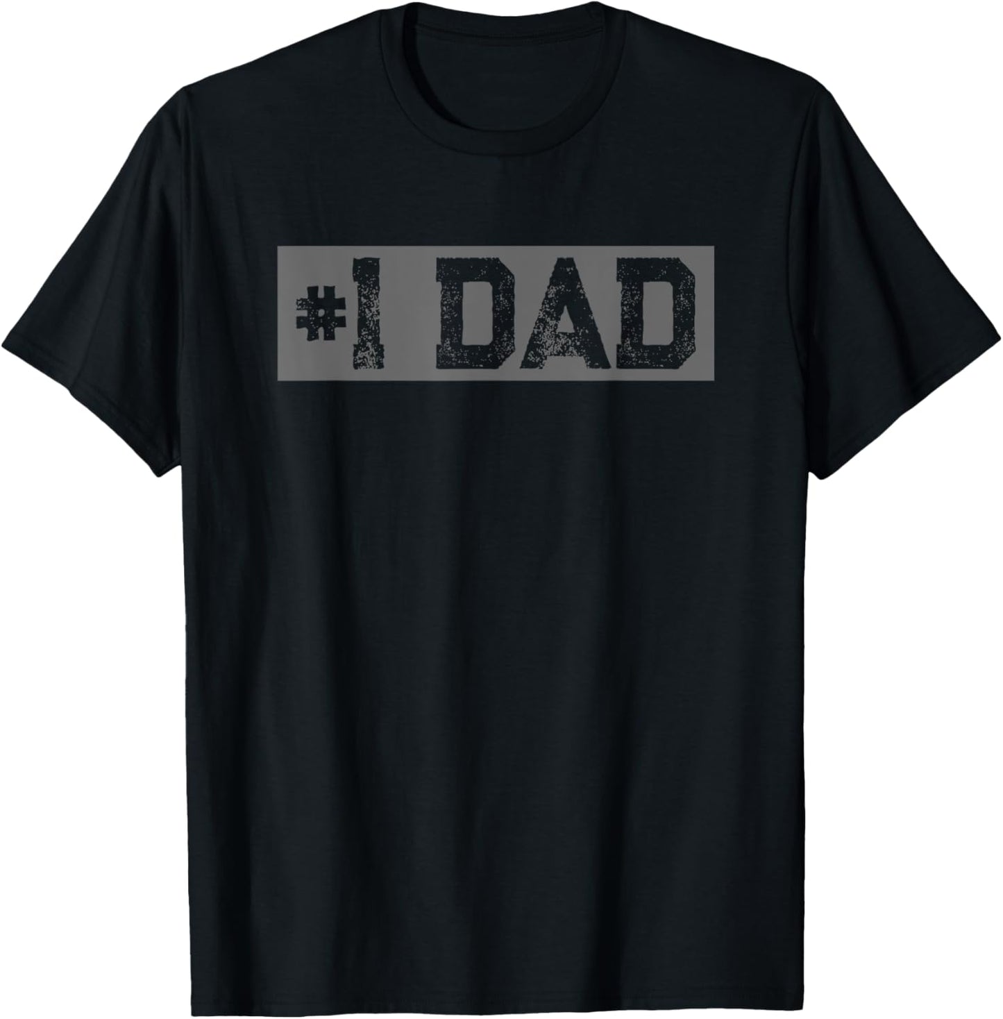 Mens Vintage #1 Dad - Father Daddy Novelty T-Shirt