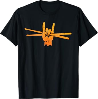 Funny Drummer Art For Men Women Kids Drumming Lover Drummer T-Shirt