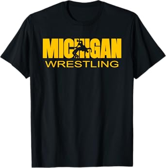 Michigan Wrestling Freestyle Wrestler MI The Wolverine State T-Shirt