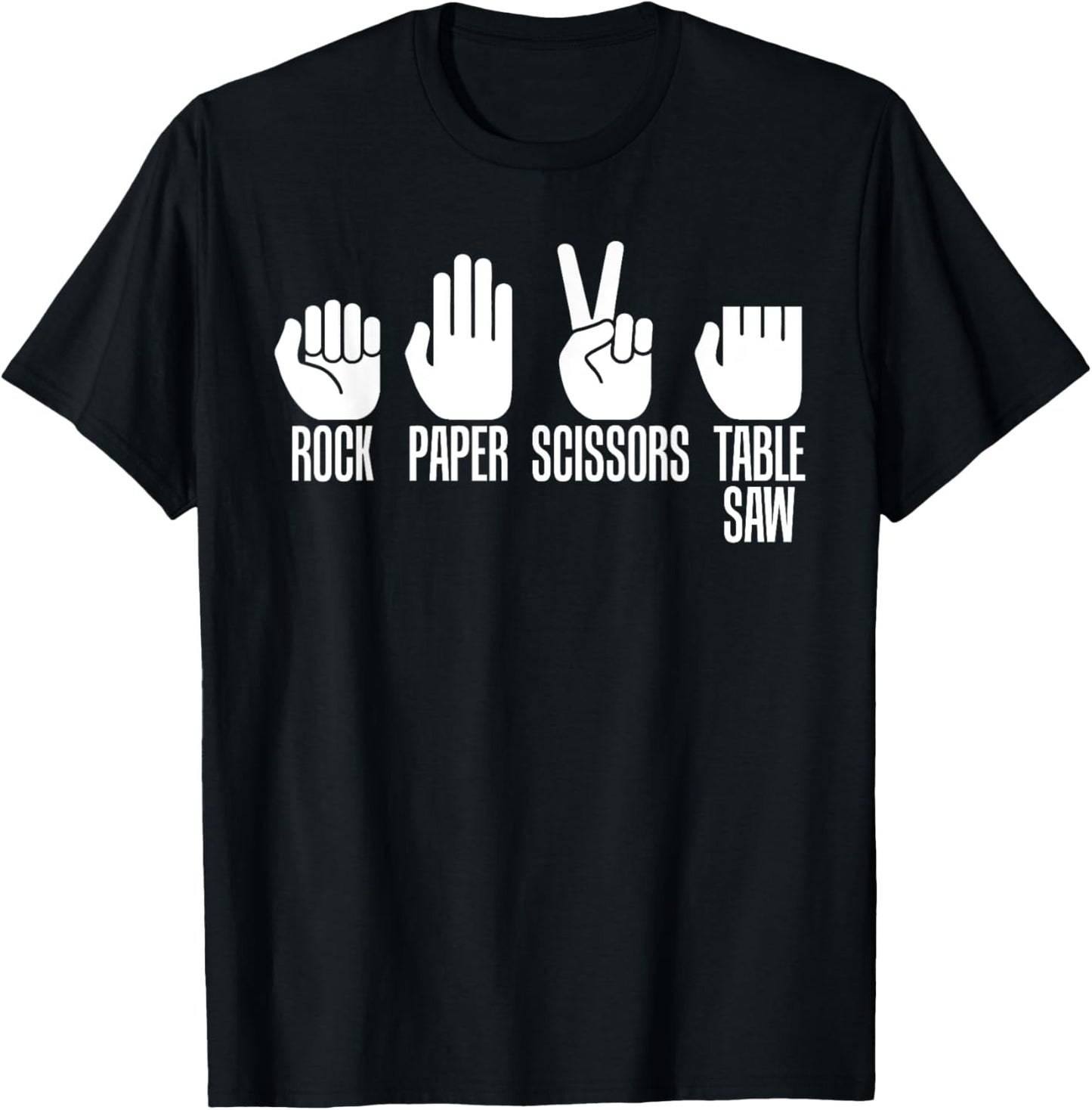 Carpenters Rock Paper Scissor Table Saw Fathers Day T-Shirt