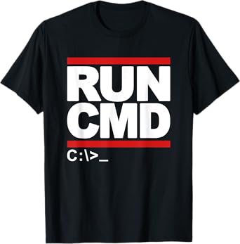 Funny Run CMD Programming Coding T-Shirt