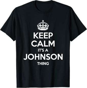 JOHNSON Surname Funny Family Tree Birthday Reunion Gift Idea T-Shirt
