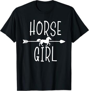Horse Girl I Love My Horses Riding Equestrian Women Gifts T-Shirt