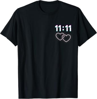 Twin Flame Soul Mate 11:11 Heart Eleven T-Shirt