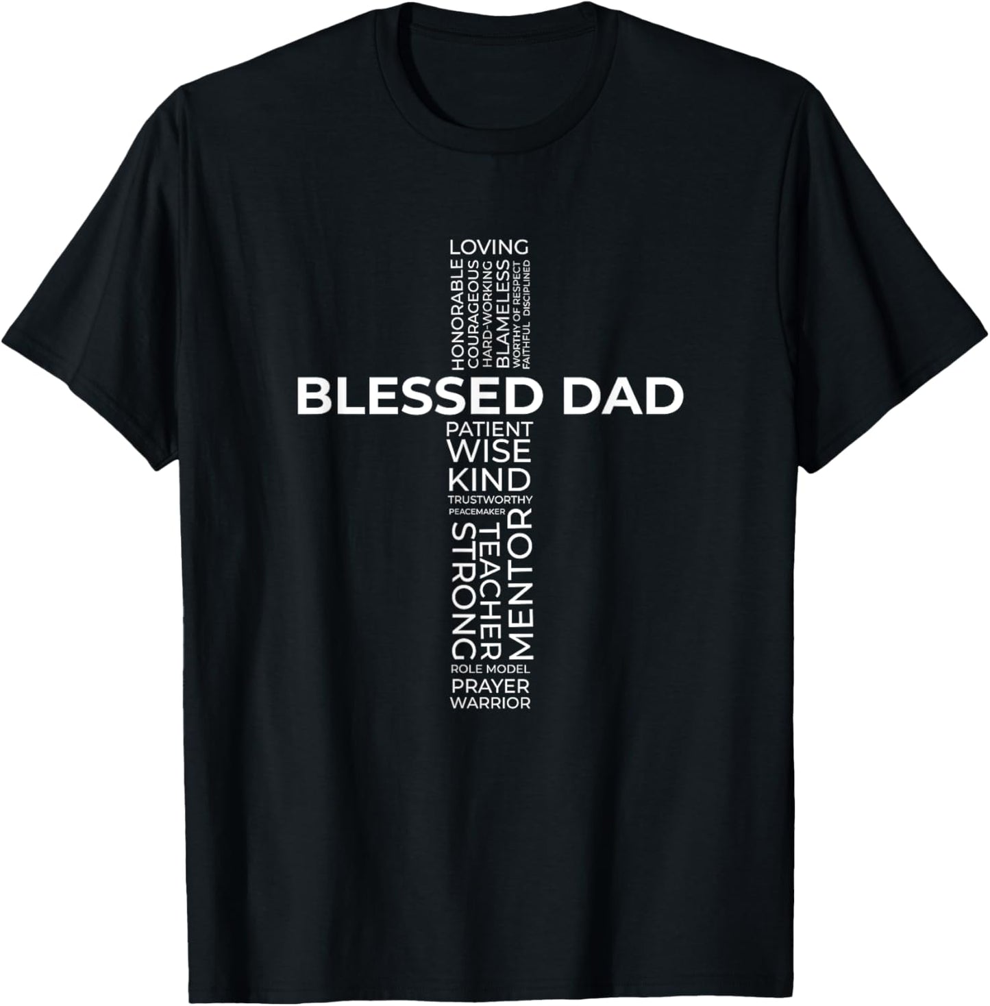 Christian Blessed Dad Cross Father's Day Shirt T-Shirt