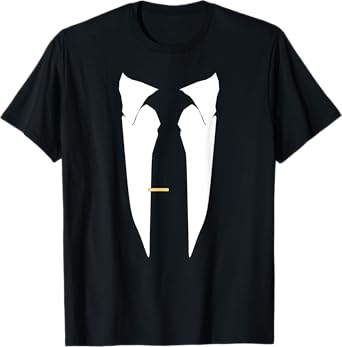 Suit Tie Wedding Tuxedo Prom Bachelor Ceremony T-Shirt