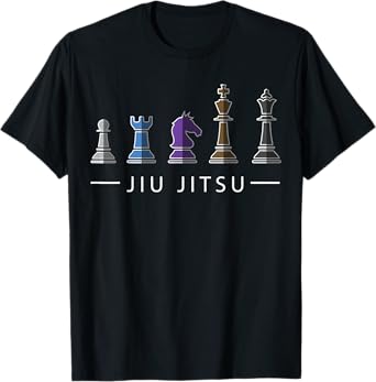 Funny BJJ Brazilian Jiu Jitsu Chess Belt Fighter MMA Gifts T-Shirt