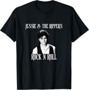 Rock Your Insanity Unisex-Adults Black Small Retro Jessie Rippers Band T-Shirt
