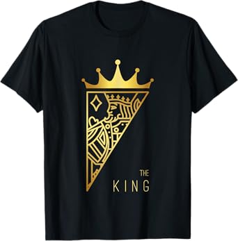 The King Card Funny Cute Couple Lover Gift T-Shirt